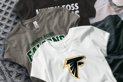HENRY FOSS HIGH SCHOOL FALCONS Tees (Option 1) Banner