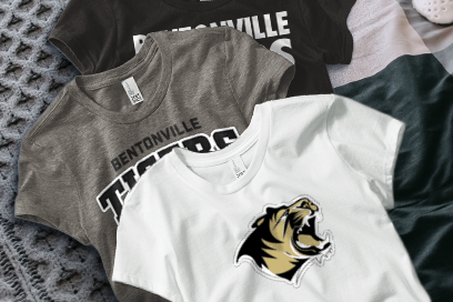 BENTONVILLE HIGH SCHOOL TIGERS Tees (Option 1) Banner