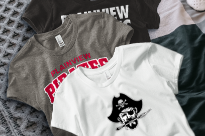 PLAINVIEW HIGH SCHOOL PIRATES Tees (Option 1) Banner