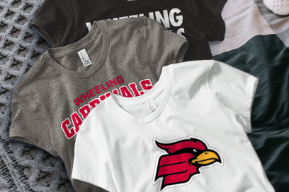 Wheeling University Cardinals Online Store Tees (Option 1) Banner