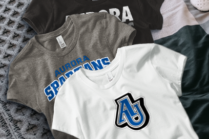 Aurora University Spartans Online Store Tees (Option 1) Banner