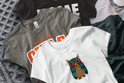NCCAE Owls Online Store Tees (Option 1) Banner