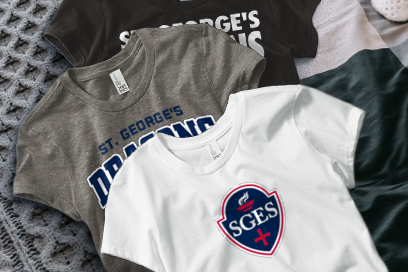 St. George's  Dragons Tees (Option 1) Banner