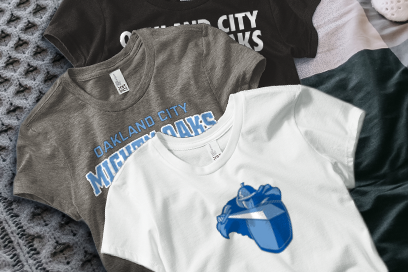 Oakland Mighty Oaks Tees (Option 1) Banner