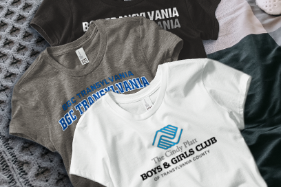 The Cindy Platt Boys & Girls Club  of Transylvania County Tees (Option 1) Banner