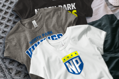 NORTH PARK UNIVERSITY Vikings Tees (Option 1) Banner