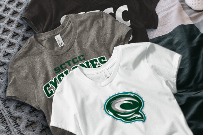 SCTCC Cyclones Online Apparel Store Tees (Option 1) Banner