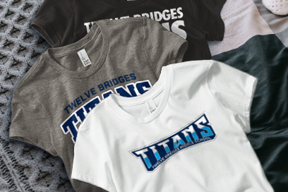 Twelve Bridges  Titans Tees (Option 1) Banner