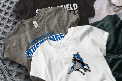 Springfield Mustangs official sideline store Tees (Option 1) Banner
