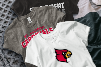 St. Clement  Cardinals Tees (Option 1) Banner