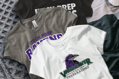 iTech Prep Ravens Tees (Option 1) Banner