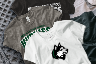 NEW HAMPTON  HUSKIES Tees (Option 1) Banner