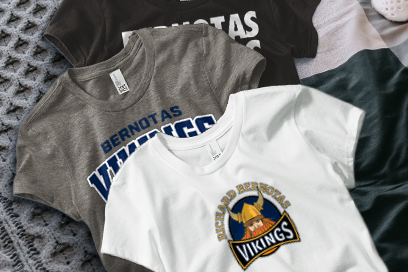 Bernotas Middle School Vikings Tees (Option 1) Banner