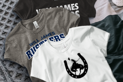 Will James RUSTLERS Tees (Option 1) Banner