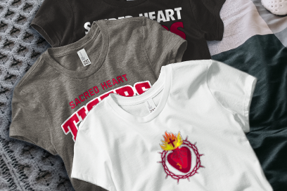 Sacred Heart  Tigers Tees (Option 1) Banner