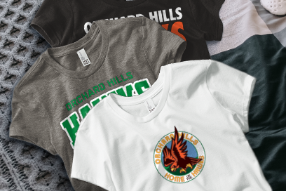 Orchard Hills  Hawks Tees (Option 1) Banner