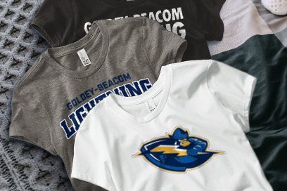 GOLDEY-BEACOM Lightning Tees (Option 1) Banner