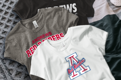Andrews  Red Raiders Tees (Option 1) Banner