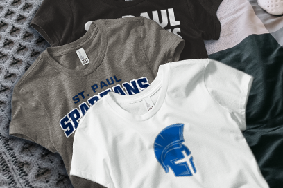 St. Paul  Spartans Tees (Option 1) Banner