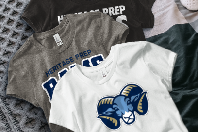 Heritage Prep Rams Tees (Option 1) Banner