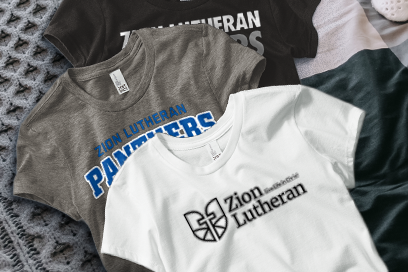 Zion Lutheran School Panthers Tees (Option 1) Banner