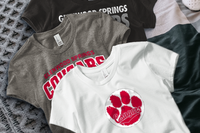 Glenwood Springs Cougars Tees (Option 1) Banner