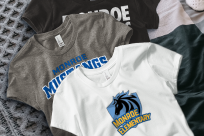 Monroe Mustangs Tees (Option 1) Banner
