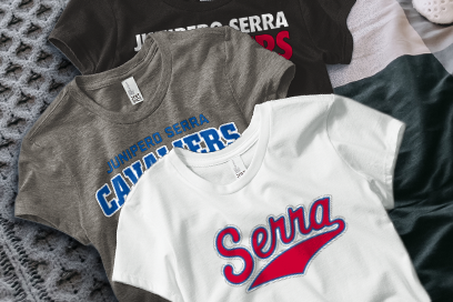 Junipero Serra Cavaliers Tees (Option 1) Banner