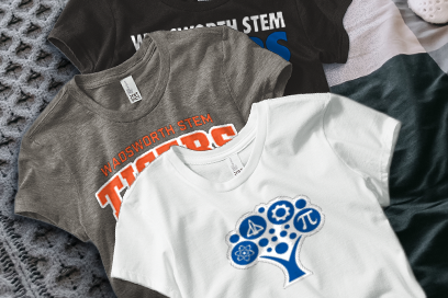 Wadsworth Stem Tigers Tees (Option 1) Banner