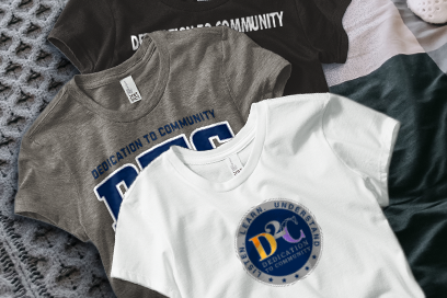 Dedication To Community DTC Tees (Option 1) Banner