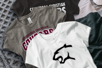 Conestoga Christian  Cougars Tees (Option 1) Banner