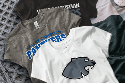 Valley Christian  Panthers Tees (Option 1) Banner