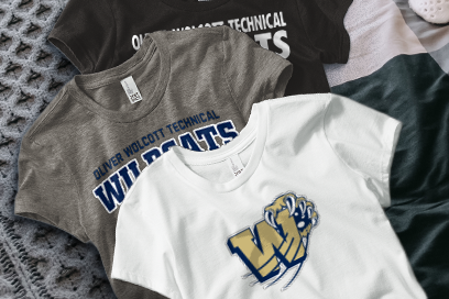 Oliver Wolcott Technical  Wildcats Tees (Option 1) Banner