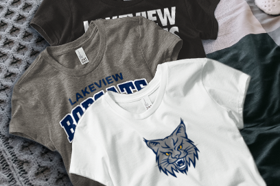 Lakeview  Bobcats Tees (Option 1) Banner