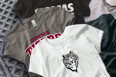 Simms  Tigers Tees (Option 1) Banner