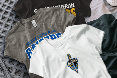 Grace Lutheran  Raiders Tees (Option 1) Banner