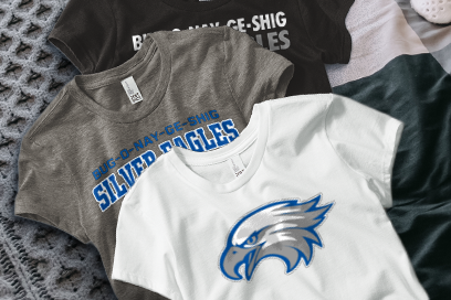 Bug-o-nay-ge-shig  Silver Eagles Tees (Option 1) Banner
