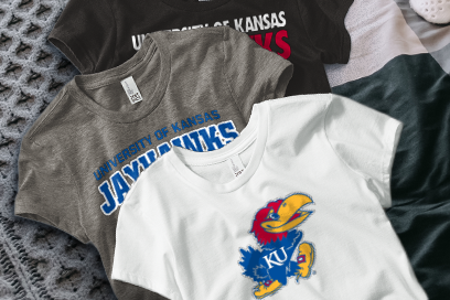 University Of Kansas Jayhawks Tees (Option 1) Banner