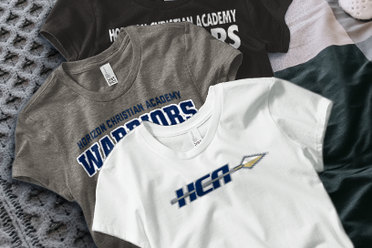 Horizon Christian Academy Warriors Tees (Option 1) Banner