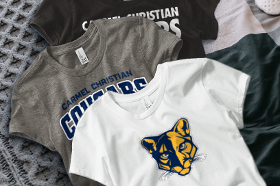 Carmel Christian  Cougars Tees (Option 1) Banner
