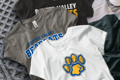 Potter Valley  Bearcats Tees (Option 1) Banner