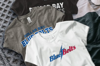Dollar Bay  Blue Bolts Tees (Option 1) Banner