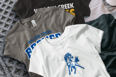 Willow Creek  Broncs Tees (Option 1) Banner