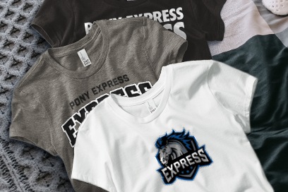 Pony Express Express Tees (Option 1) Banner