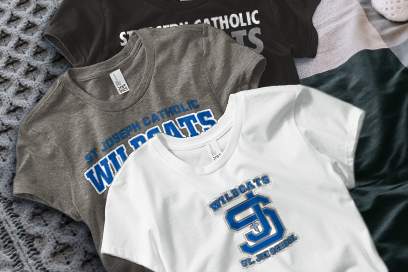 St Joseph Catholic  Wildcats Tees (Option 1) Banner