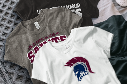 Legacy Christian Academy Saints Tees (Option 1) Banner