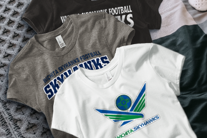 Wichita Skyhawks Football Skyhawks Tees (Option 1) Banner