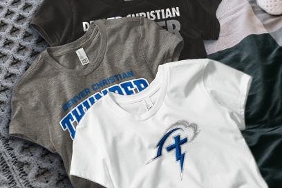 Denver Christian Thunder Tees (Option 1) Banner