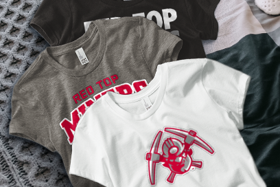 Red Top Miners Tees (Option 1) Banner