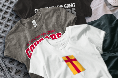 St Gregory The Great  Cougars Tees (Option 1) Banner